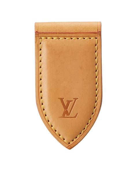 louis vuitton leather money clip